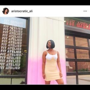 Under Bust Corset Rib Bodycon Dress